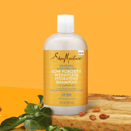 Shea Moisture Grapeseed & Tea Tree Oils Low Porosity Weightless Hydrating Shampoo